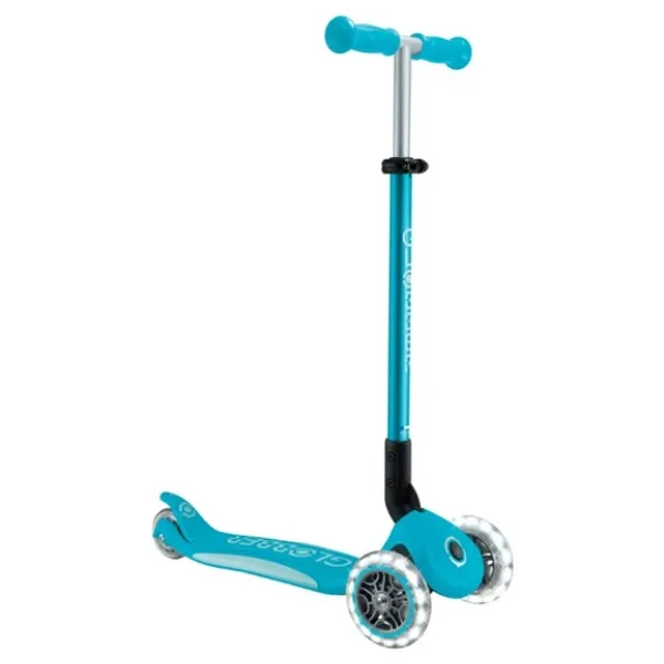 Globber Elite Deluxe Işıklı Mavi 3 Tekerlekli Çocuk Scooter