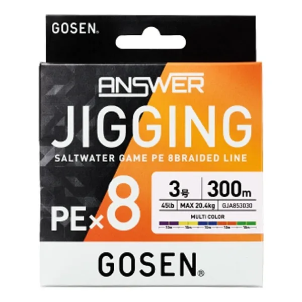 Gosen Jigging Answer 8b Multicolor 300m İp Misina 0,23mm 0,23mm