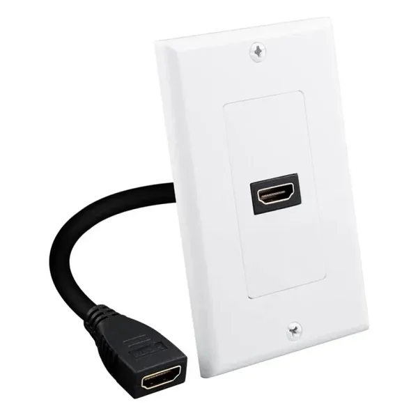 HDMI 2,0 Duvar Tipi Kablolu Konnektör