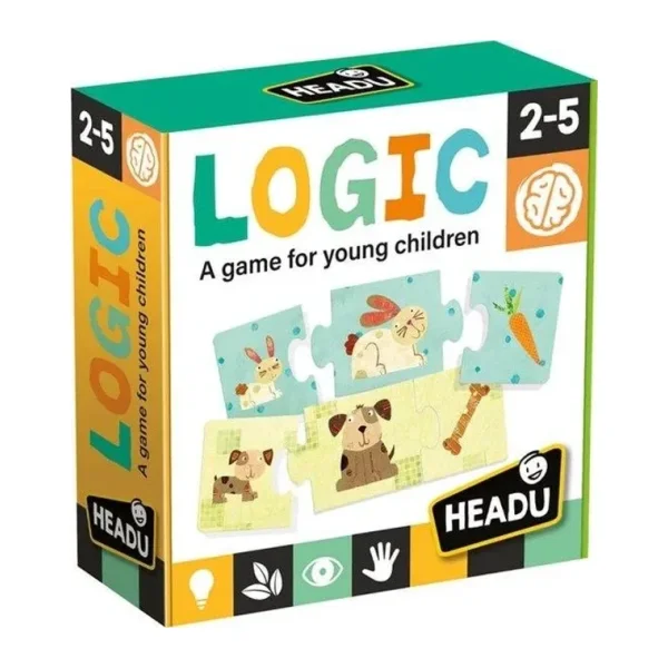 Headu Logic 3 Parçalı Hayvan Yapbozu 20751