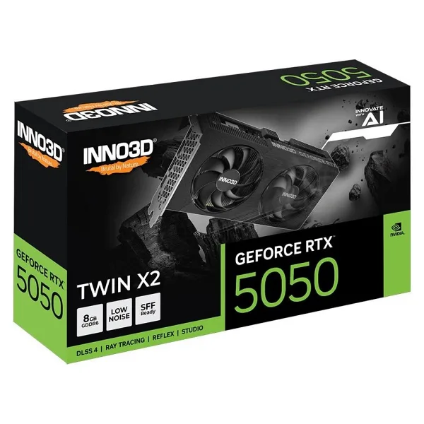 Inno3D RTX 5050 Twin X2 N50502-08D6-174071N 128 Bit GDDR6 8 GB Ekran Kartı