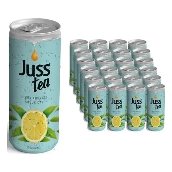 JUSS Tea Limon Aromalı Soğuk çay 250ML x24 Adet