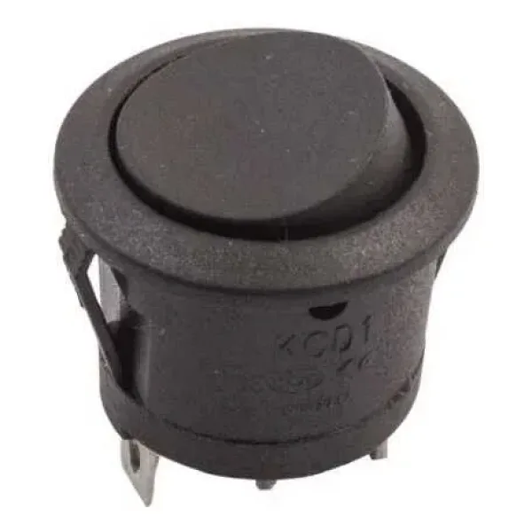 KCD1-2 ON-OFF-ON Anahtar 3 Pin Siyah