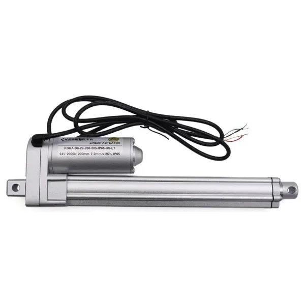 KGRA 24V 200MM 2000N IP65 Hall Sensörlü Lineer Motor
