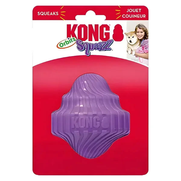 Kong Squeezz Orbitz Dönen Top Şeklinde Köpek Oyuncağı M/L