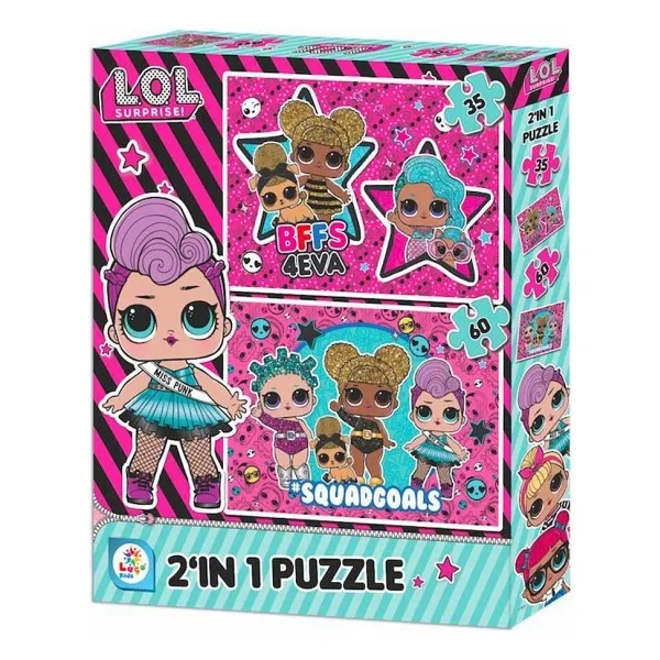 Laço L.O.L. 35+60 Parça 2'li Puzzle LOL7583