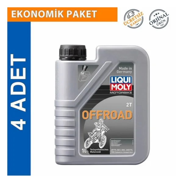 Liqui Moly OffRoad 2T 1 lt 4'lü Yarı Sentetik Motosiklet Yağı