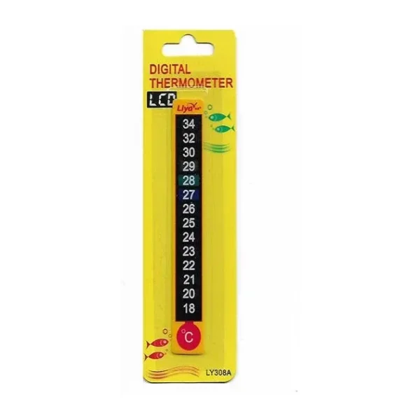 Liya Dijital Yapışkanlı Akvaryum Derecesi Thermometer LCD
