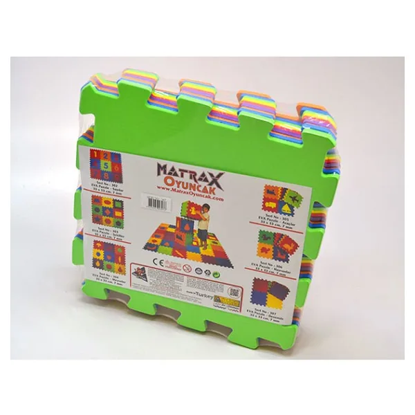 Matrax Oyuncak EVA PUZZLE33x33cm.x 7 mm. DÜZ (RENKLİ)