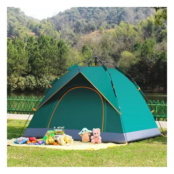 MUBX ÇİFT KAPILI OTOMATİK KURULUM KAMP ÇADIRI 3 KİŞİLİK KOLAY KURULUM PİKNİK PLAJ ÇADIR 200X150X125cm