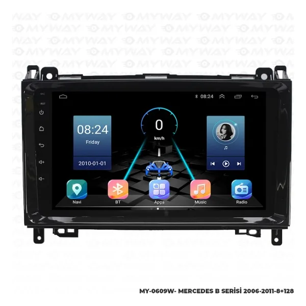 Myway Mercedes B Serisi B150-B180-B200 Android Multimedya Carplay Navigasyon Ekran - 8gb RAM+128GB HDD