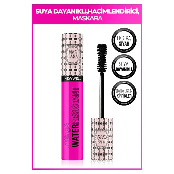 New Well Lifting Water Resistant Siyah Maskara