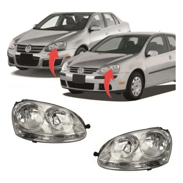 Ns Nilser Auto Parts Ns Vw Golf 5 Jetta Sağ-Sol Takım Far Lambası Içi Nikelaj 05-11