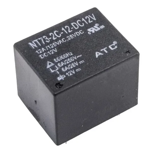 NT73-2C-12 12V 12A Röle 5-Pin