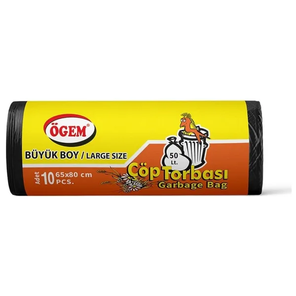 Ögem Büyük Boy Çöp Poşeti 10'lu 5 Adet