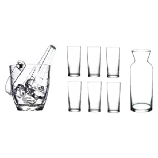 Paşabahçe Rakı Bardak Ve Buz Kovası Seti 9 Prç