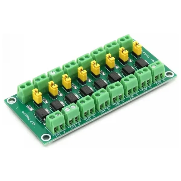 PC817 8 Kanal Optokuplör İzolasyon Modülü