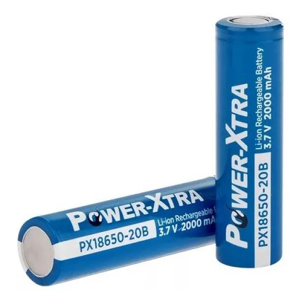 Power-Xtra 18650 3.7 V 2000 mAh Li-ion Şarjlı Pil
