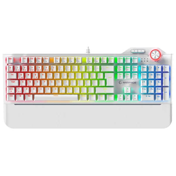 Rampage Hydra R6 Beyaz Red Switch Kablolu Mekanik Oyuncu Klavyesi