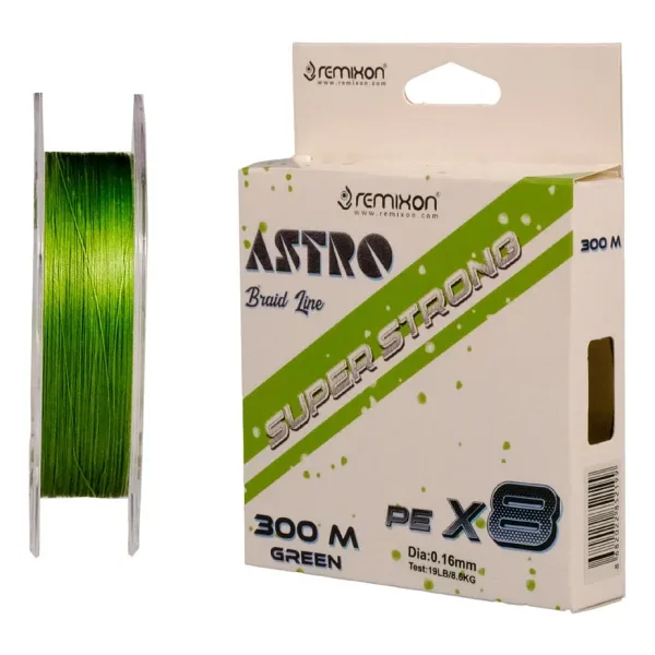 Remixon Astro 8X 300 m 0.18 mm 10.9 kg Green İp Misina