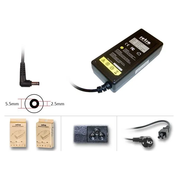 RETRO Delta-Liteon 19V 3.42A 65W Notebook Adaptör RPA-AC281 (RNA-DT01)
