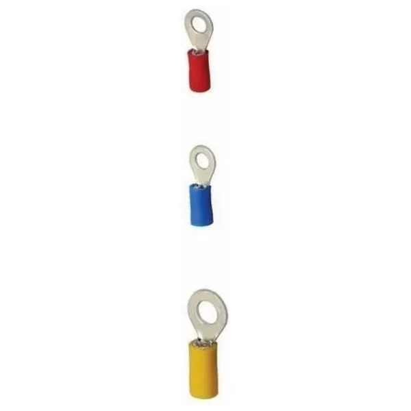 RV 5.5-4 4.0-6.0 mm Sarı Yuvarlak Tip İzoleli Kablo Ucu 10 Adet