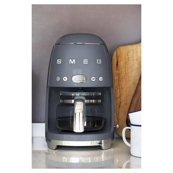 Smeg DCF02GREU Retro Gri Filtre Kahve Makinesi