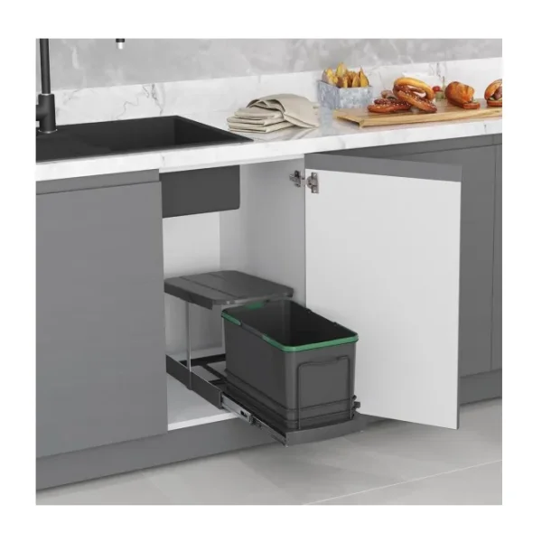 Starax 2573 Teleskopik Raylı Çöp Kovası 16 lt