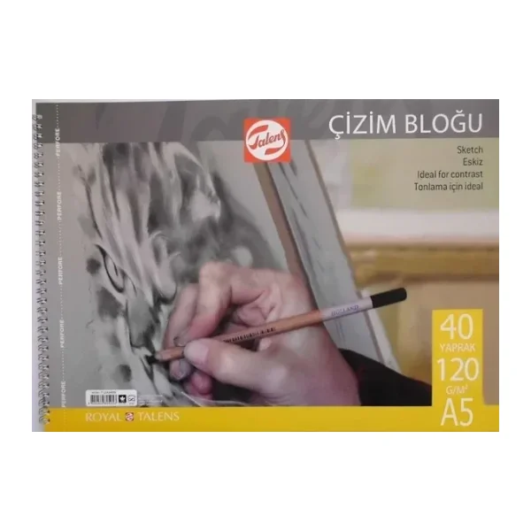 Talens Çizim Bloğu Eskiz Çizim Defteri (A5) 120gr 40 Sayfa