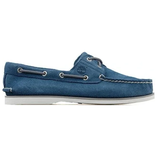 Timberland Classic Boat 2 Eye TB0A2A6XL791 Mavi Süet Erkek Tekne Ayakkabısı