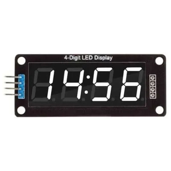 TM1637 4 Digit Led Display Saat Modülü - Beyaz