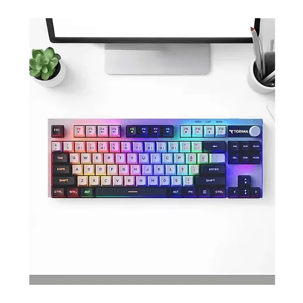 Torima Tk12 Tkl RGB USB Kablolu Oyuncu Klavyesi