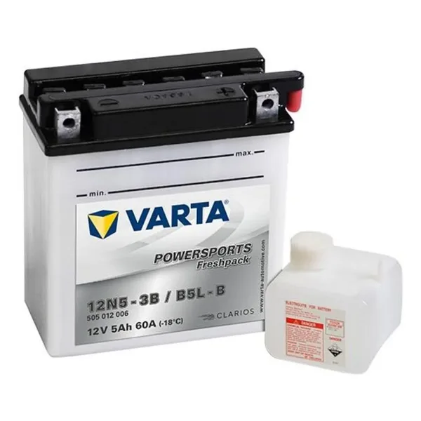 Varta Powersports Freshpack 12N5-3B 12 V 5 Ah 60 CCA Motosiklet Aküsü