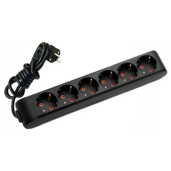 Viko Multi-let 90133602 Topraklı Siyah 2 m 6'lı Priz
