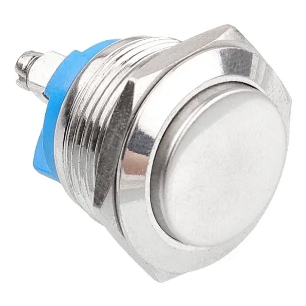 WD19H-G0 19mm Çıkık Yaylı Metal Buton