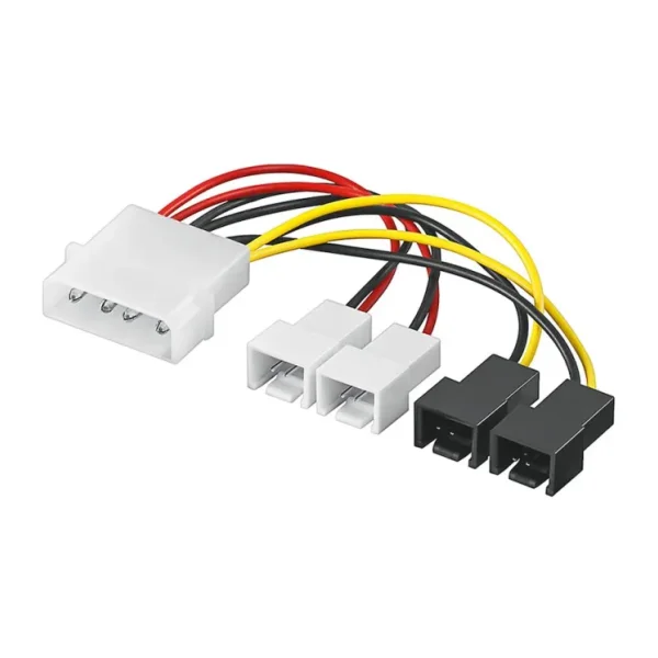 Wozlo Molex 4 Pin to 3 Pin Fan Konnektör Soket Çevirici Kablo