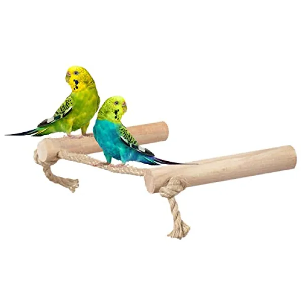 X-Perk Ağaç İpli Kuş Tüneği Jüt Halatlı Tünek 2 Li Set Boy 15 cm Çap 20 mm