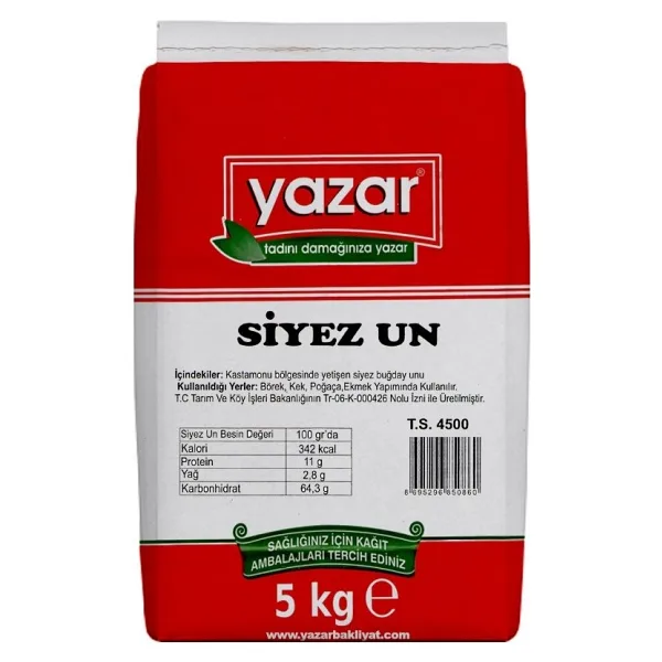 Yazar 5 kg Siyez Unu