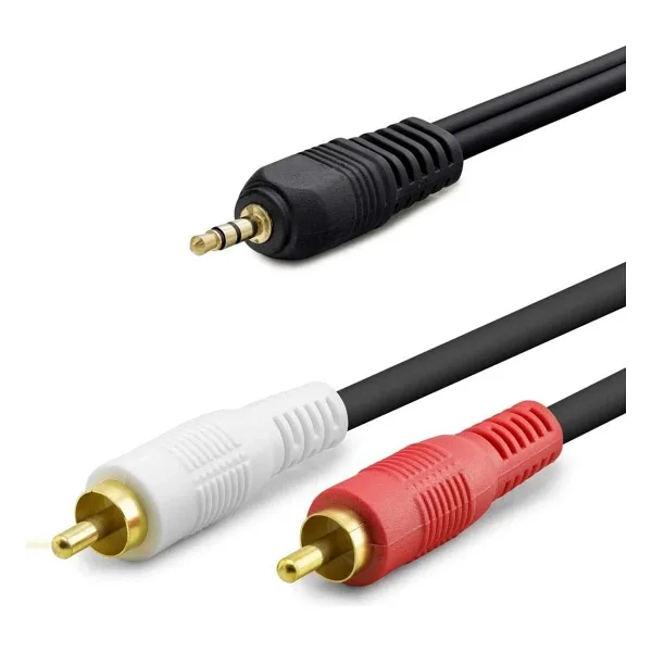 3.5 Mm To 2rca Kablo 2lıne Gold 10m Siyah Hdx1061