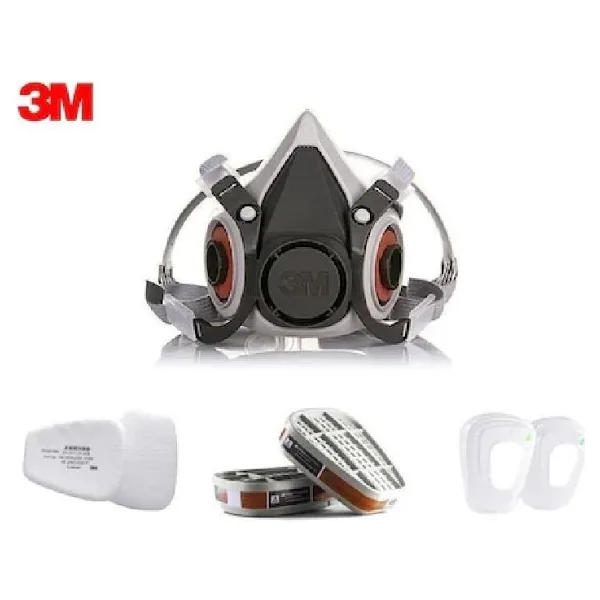 3M 6200 Yarım Yüz Maskesi + 3M 6057 Abe Filtre + 3M 5925 P2 Filtre +K501 Kapak