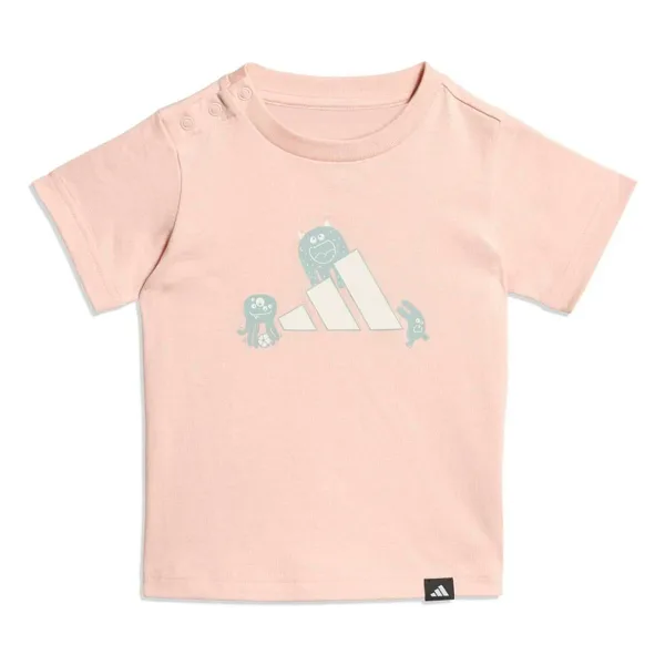 adidas Tiro Nster Bebek Pembe Yuvarlak Yaka Tişört