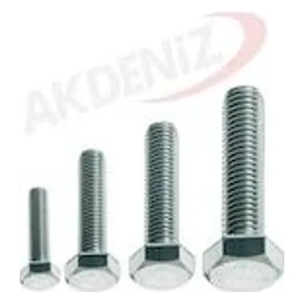 Akdeniz Dın933 M12 35 Mm Galv. Kaplamalı Cıvata 60 Adet