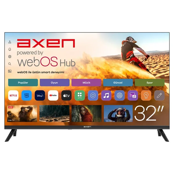 Axen AX32HMLN-W02S HD 32" 82 Ekran Uydu Alıcılı webOS Smart LED TV