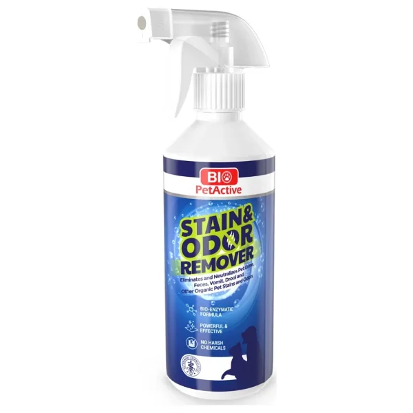 Bio PetActive Stain Odor Remover 490 ml Kedi ve Köpekler için Leke ve Koku Giderici Sprey