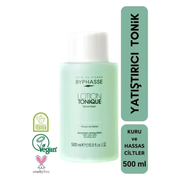 BYPHASSE Yatıştırıcı Tonik Kuru ve Hassas Ciltler 500ml