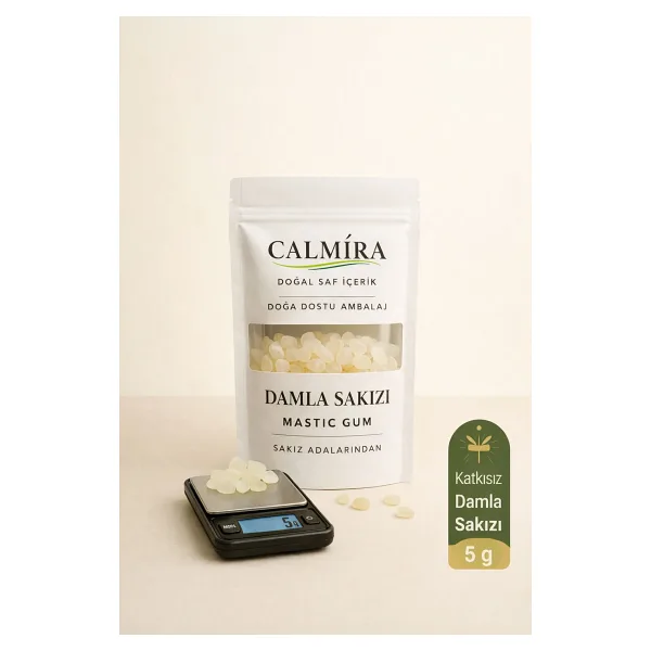 CALMİRA Damla Sakızı 1. Kalite Doğal - Sakız Adalarından 5 gr - iri boy