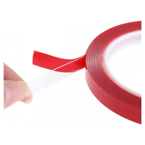 Çift Taraflı Şeffaf Akrilik Silikon Bant 15mm x 5 Metre