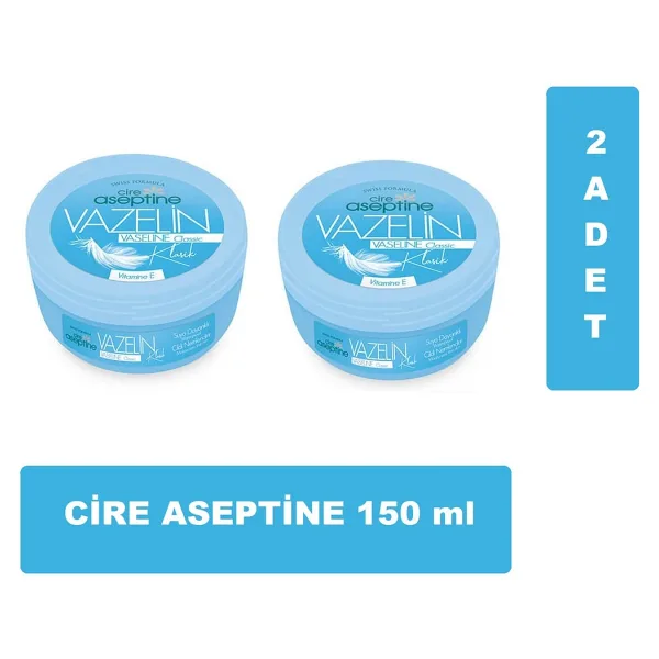 Cire Aseptine Classic Vazelin 150 ml 2 Adet