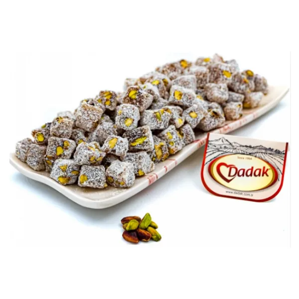 Dadak Lokum Ve Kuruyemis Cifte Kavrulmus Antep Fistikli Mini Lokum 1Kg