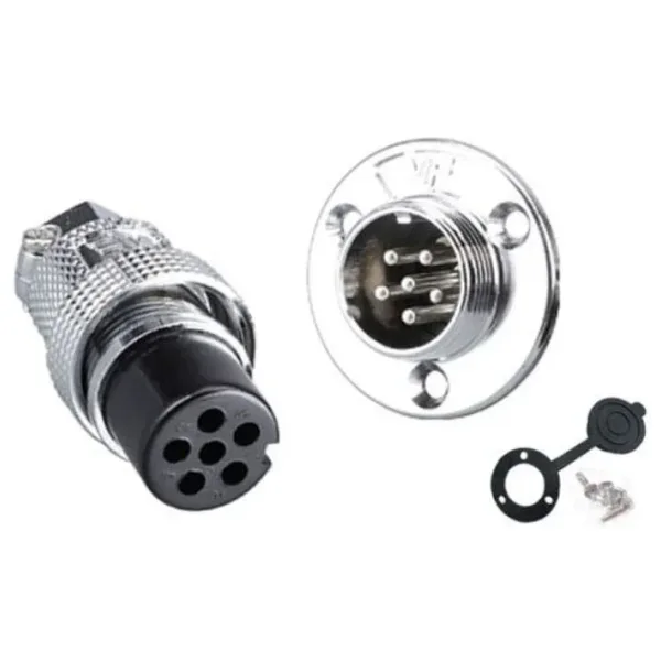 DF20 6 Pin 20mm Su Geçirmez Konnektör Takımı